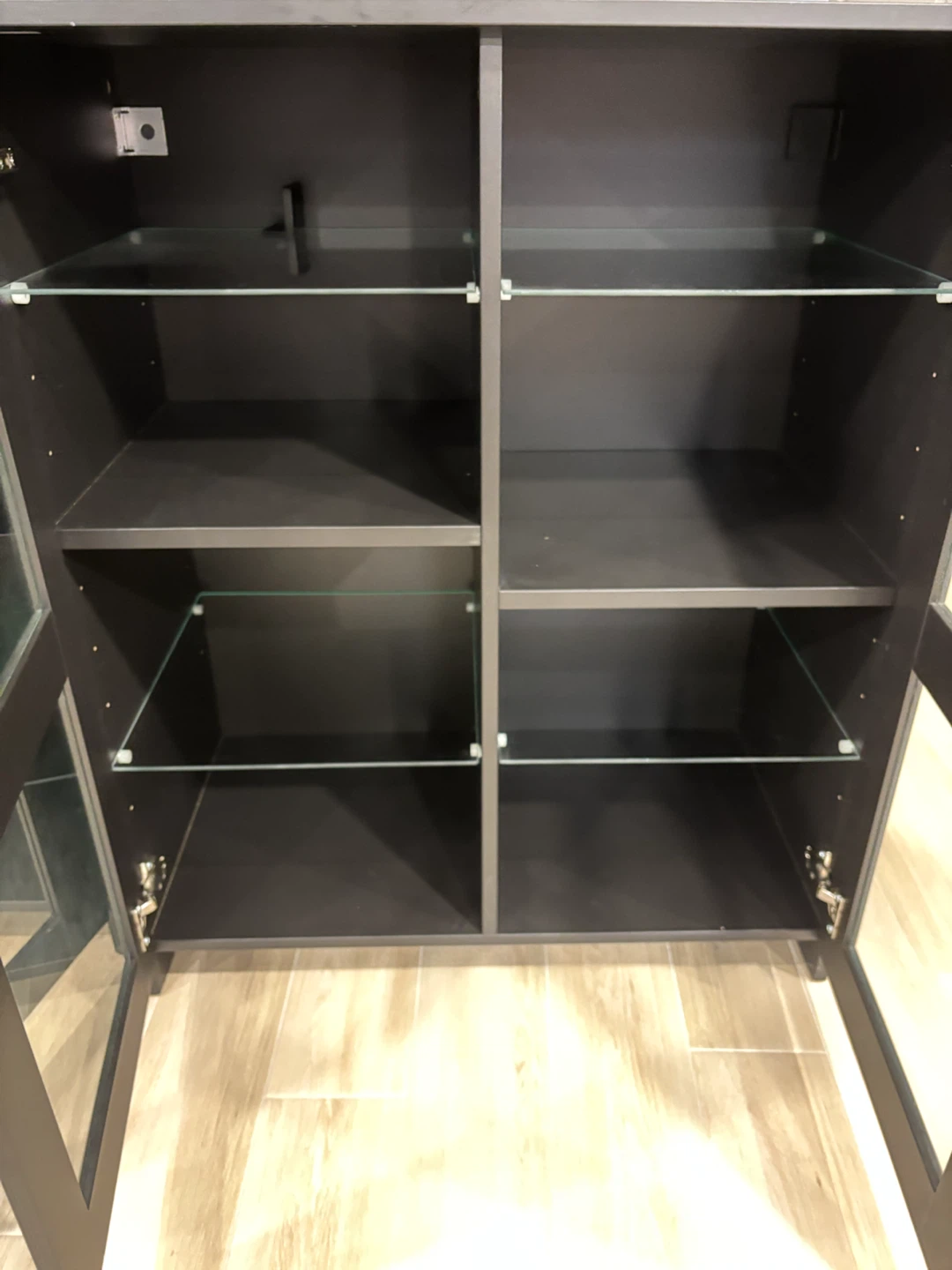 Black Glass Display Cabinet - photo 2