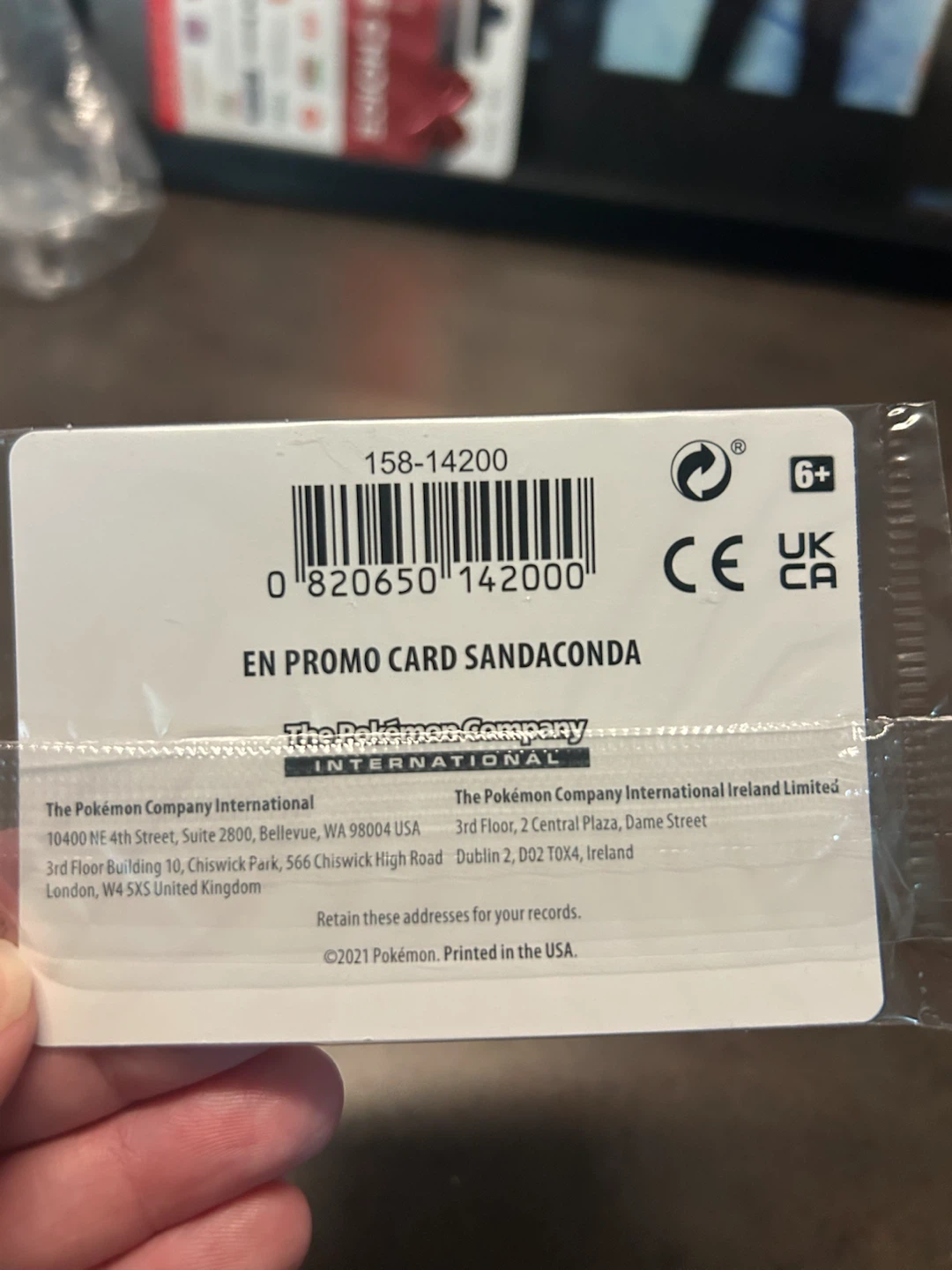 Sealed Pokemon EN Promo Card Sandaconda - photo 4