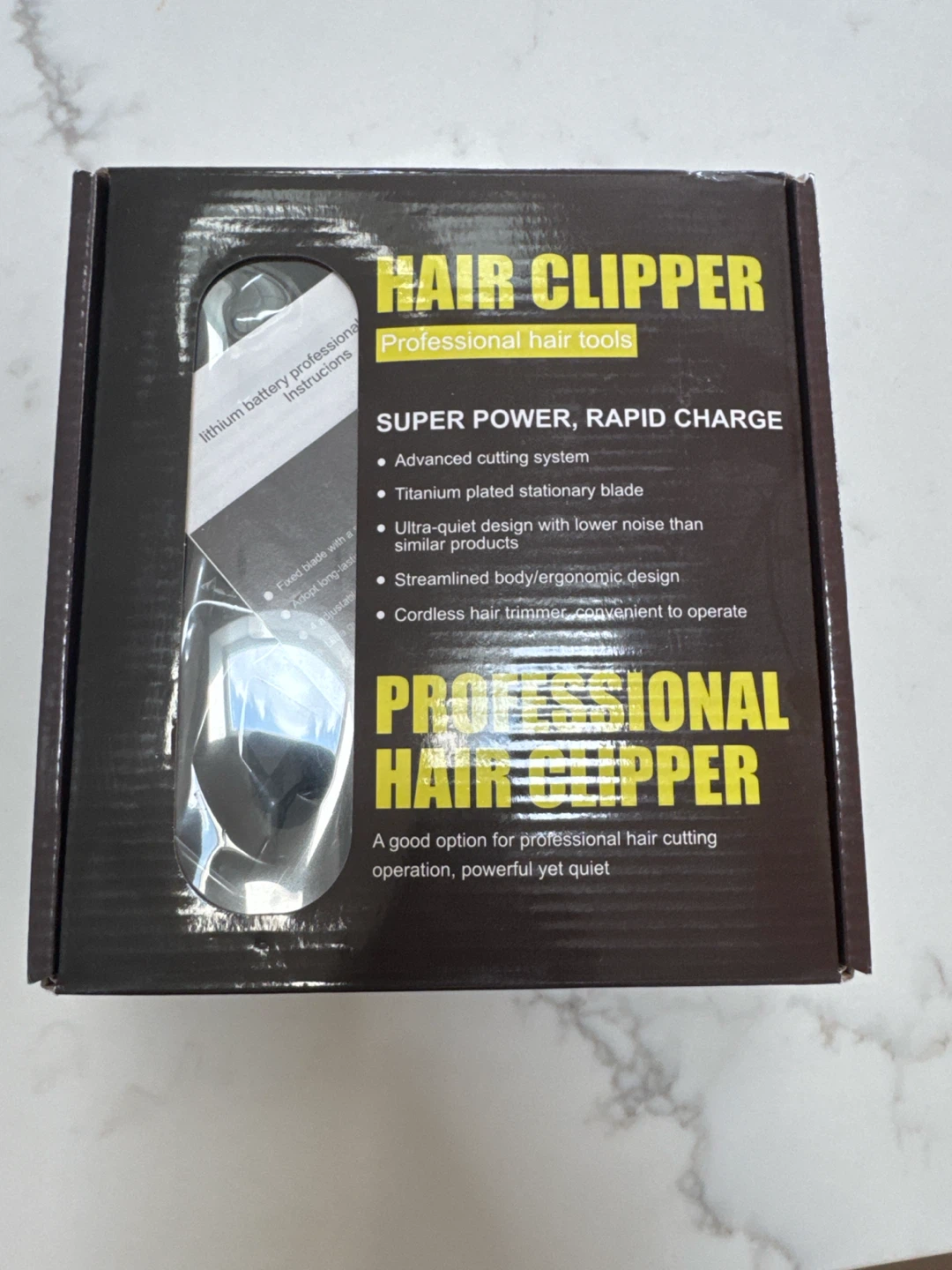 Professional Hair Clipper - Super Power, Rapid Charge
