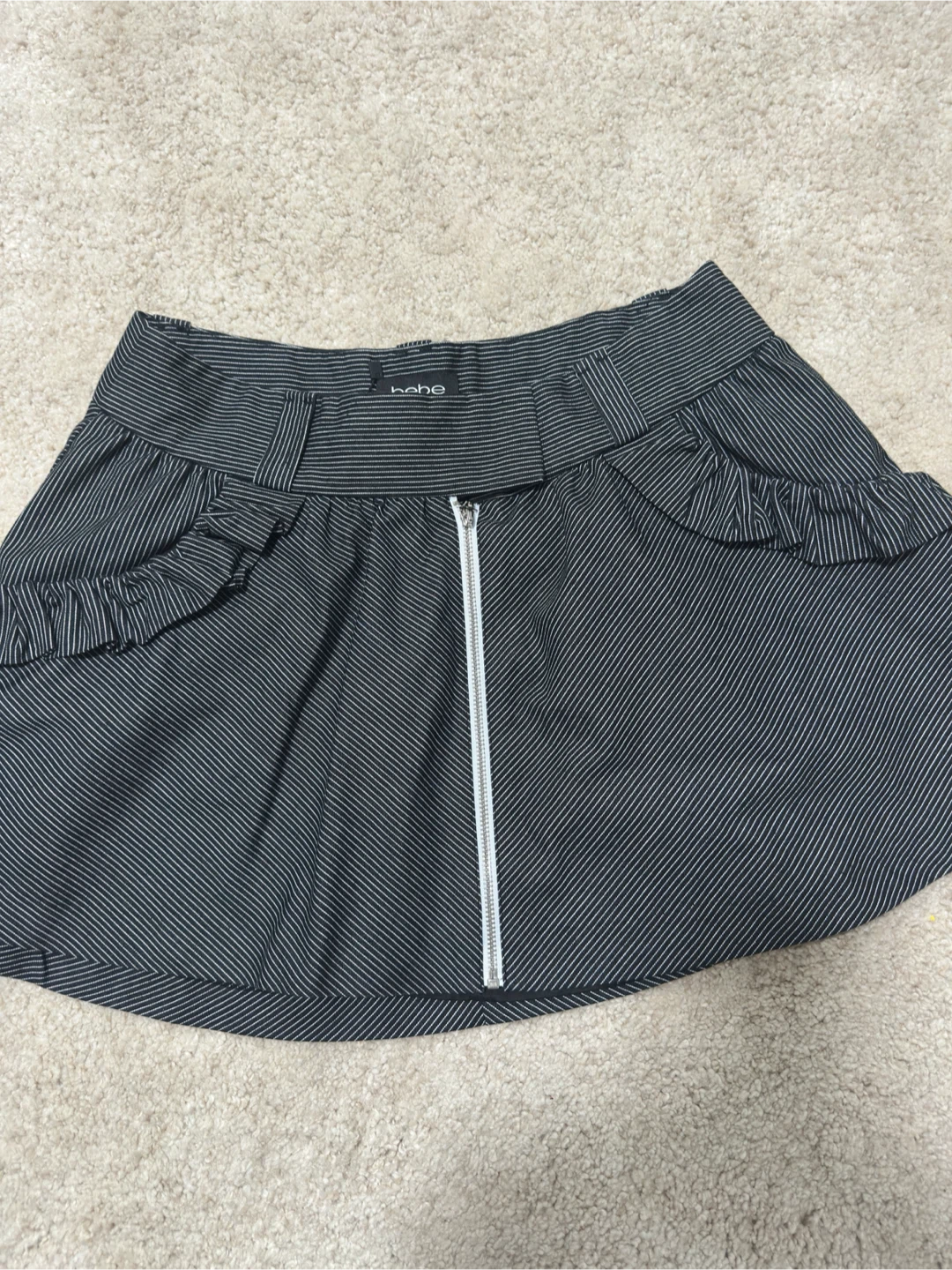 y2k Bebe Striped Mini Skirt Size 4