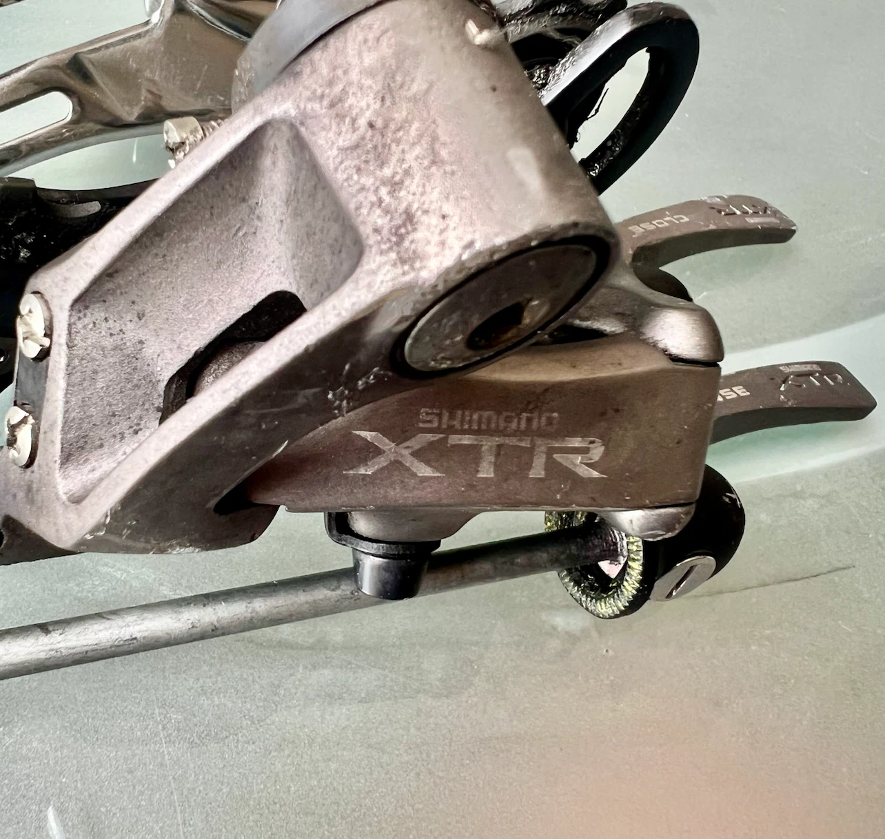 SHIMANO XTR 950 RD Rear Derailleur QR Skewers FD Front