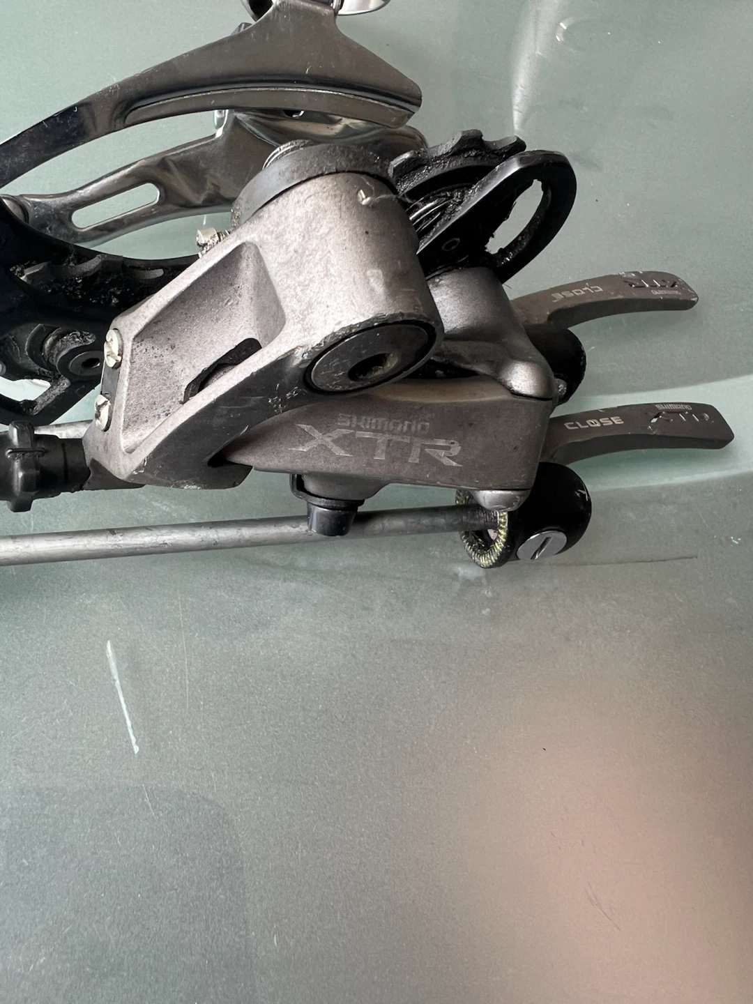 SHIMANO XTR 950 RD Rear Derailleur QR Skewers FD Front - photo 2