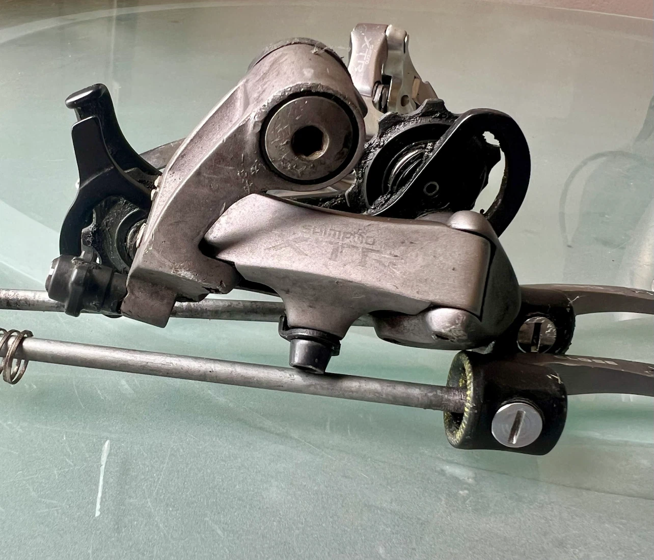 SHIMANO XTR 950 RD Rear Derailleur QR Skewers FD Front - photo 3
