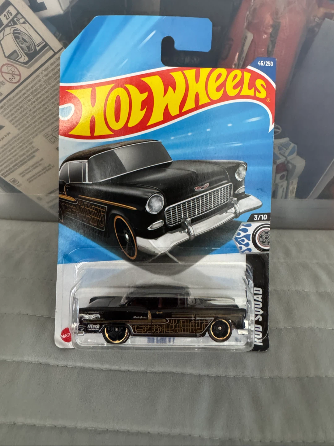 Hot Wheels '55 Chevy Rod Squad Die-Cast Toy Car