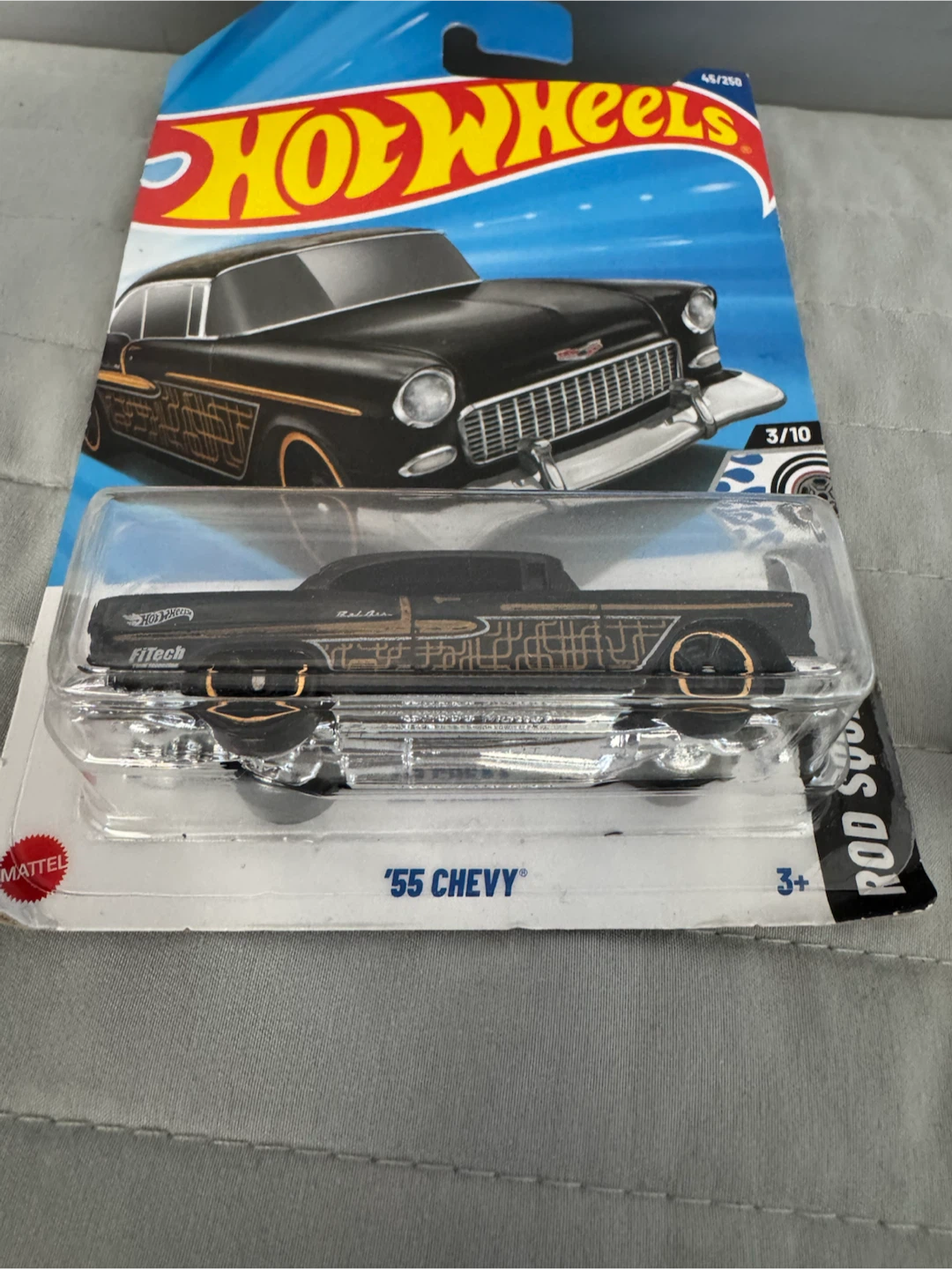 Hot Wheels '55 Chevy Rod Squad Die-Cast Toy Car - photo 2