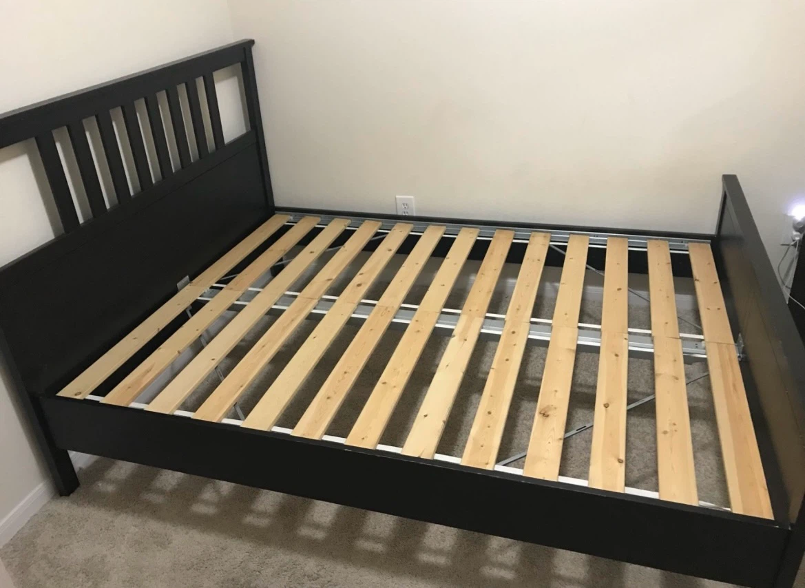 IKEA HEMNES Queen bed frame black brown