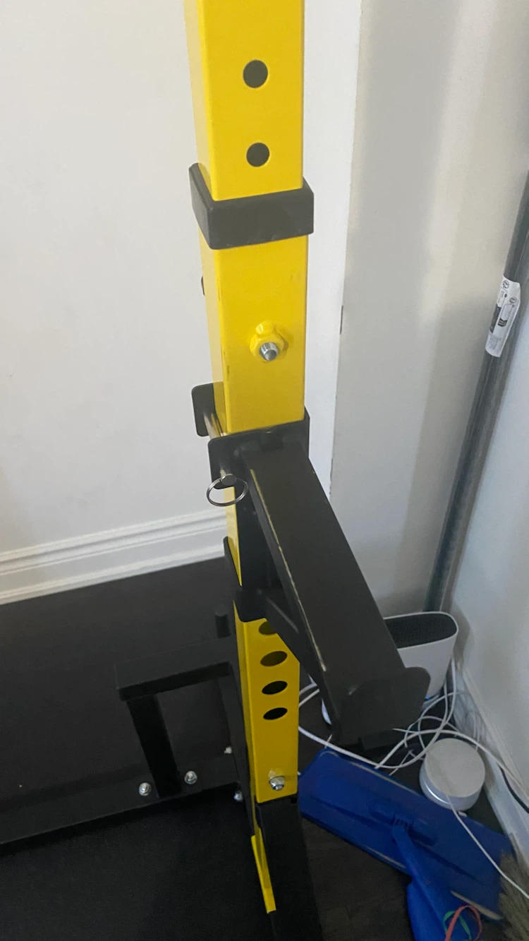 Yellow Power Tower Pull Up and Squat Rack - photo 3