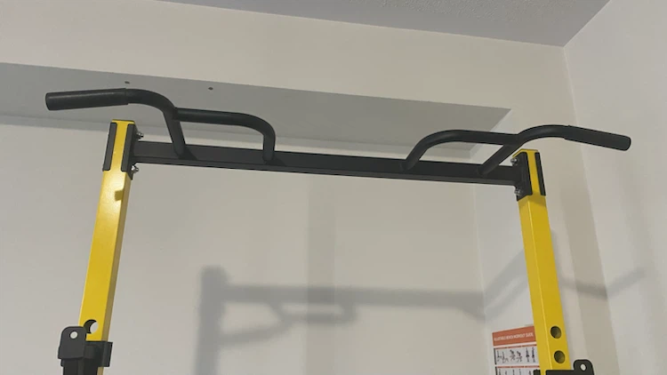 Yellow Power Tower Pull Up and Squat Rack - photo 4