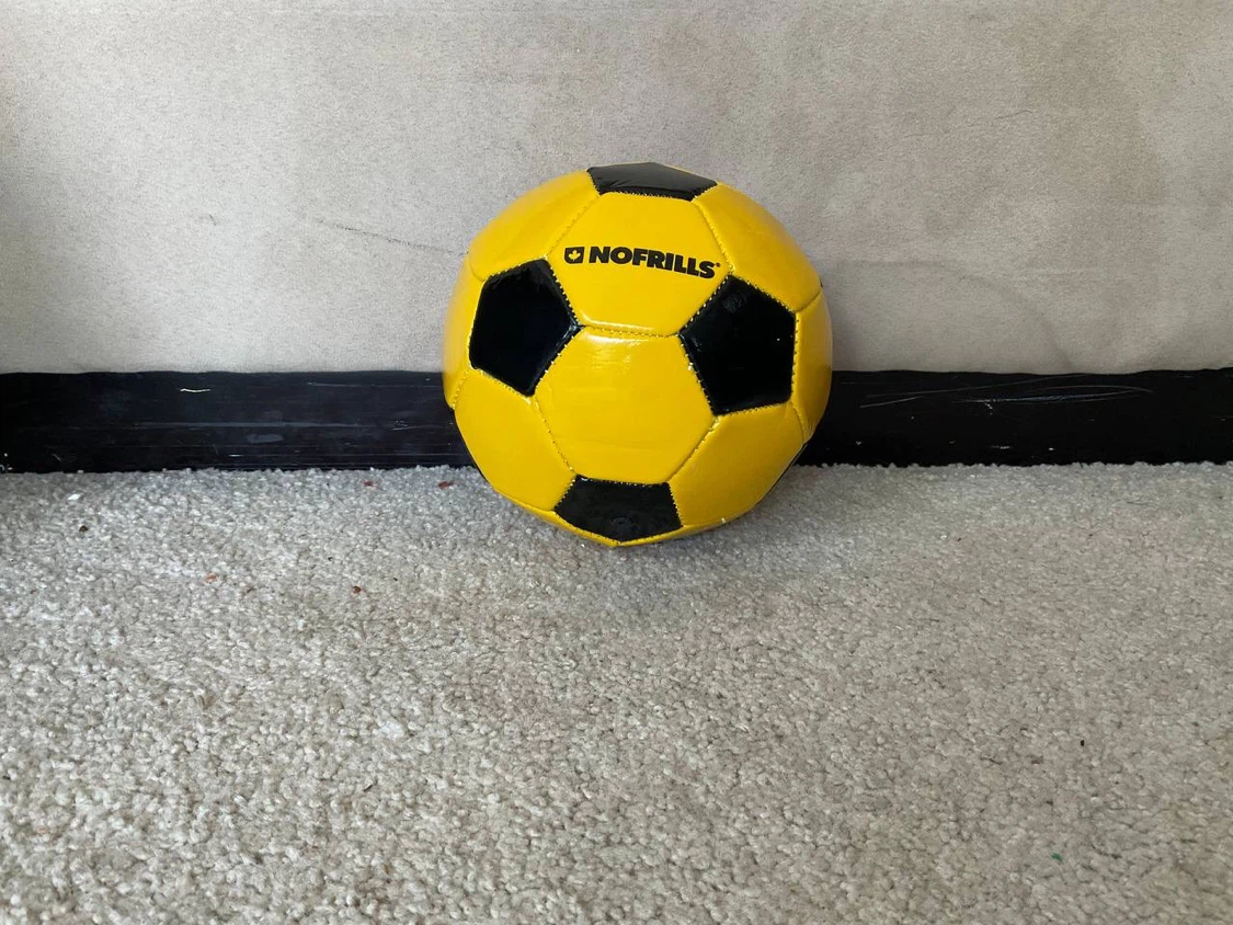 NOFRILLS Yellow and Black Soccer Ball