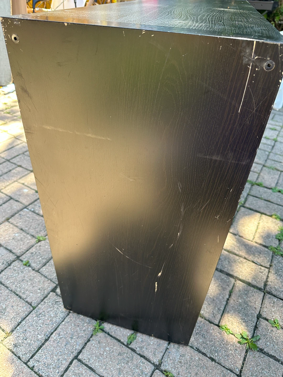 IKEA Dark Wood Cube Storage Unit - photo 4