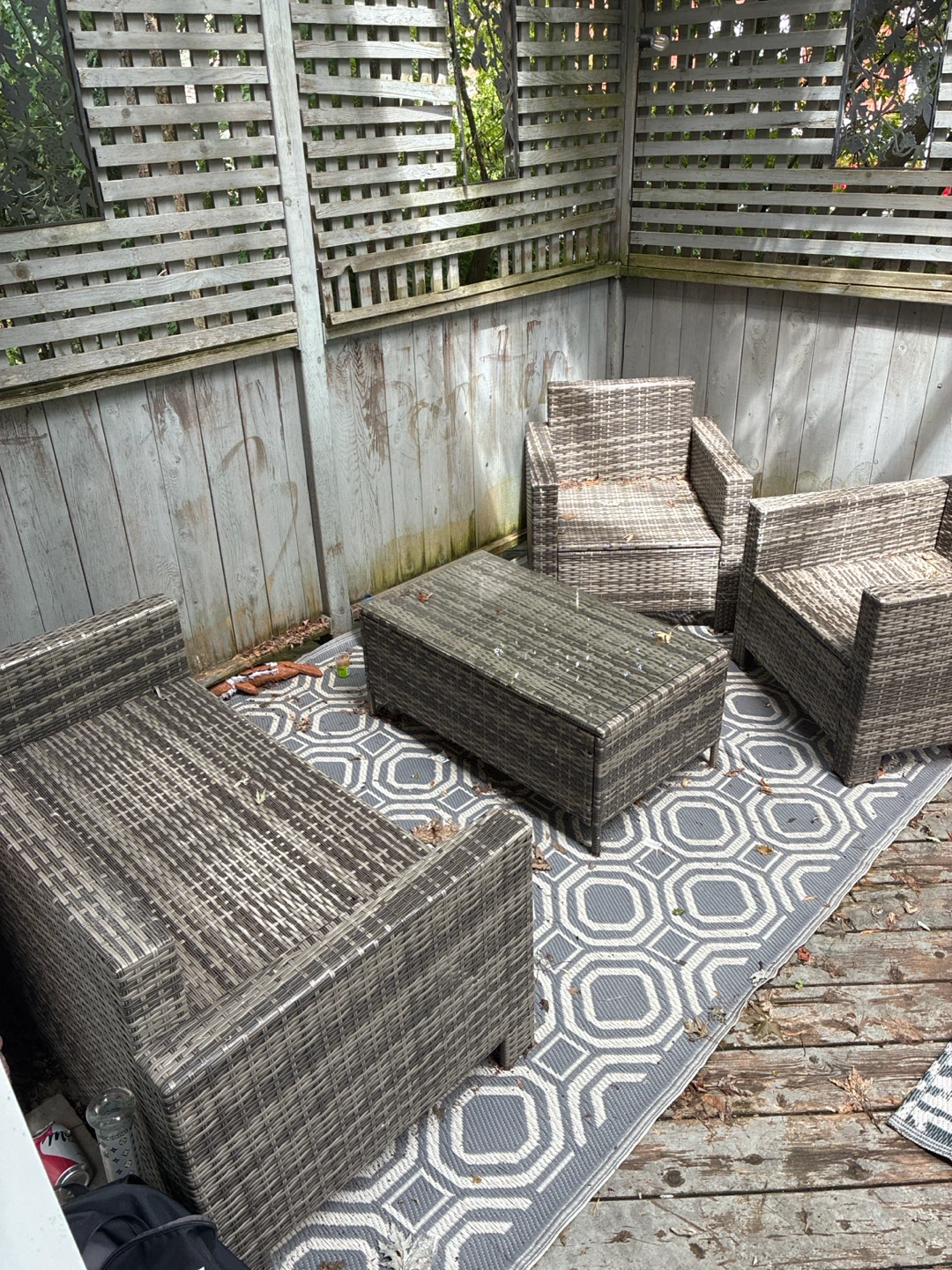 Wicker Patio Furniture Set