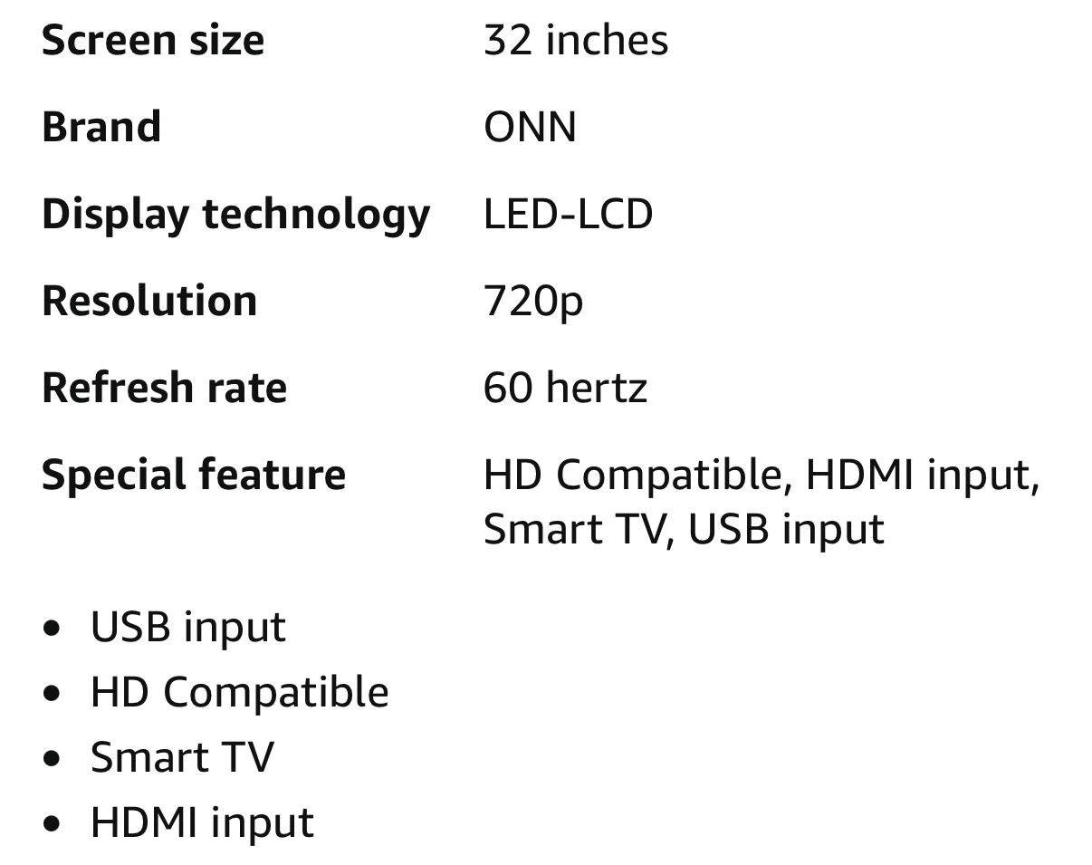 ONN 32 inch Roku TV - photo 2