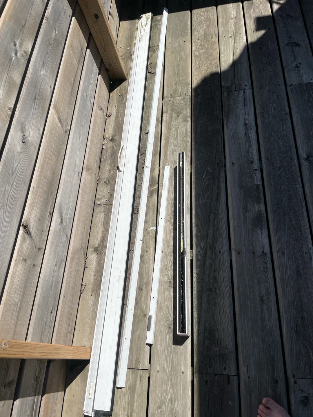 White Window Screen Frame Pieces