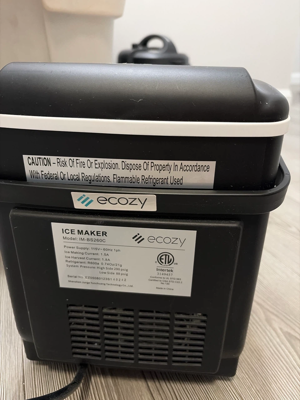 Ecozy Ice Maker - photo 4