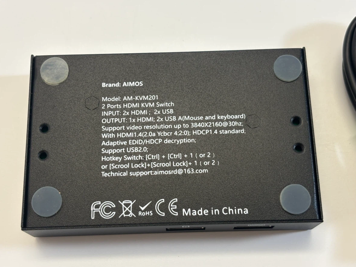 AIMOS AM-KVM201 2-Port HDMI KVM Switch - photo 3