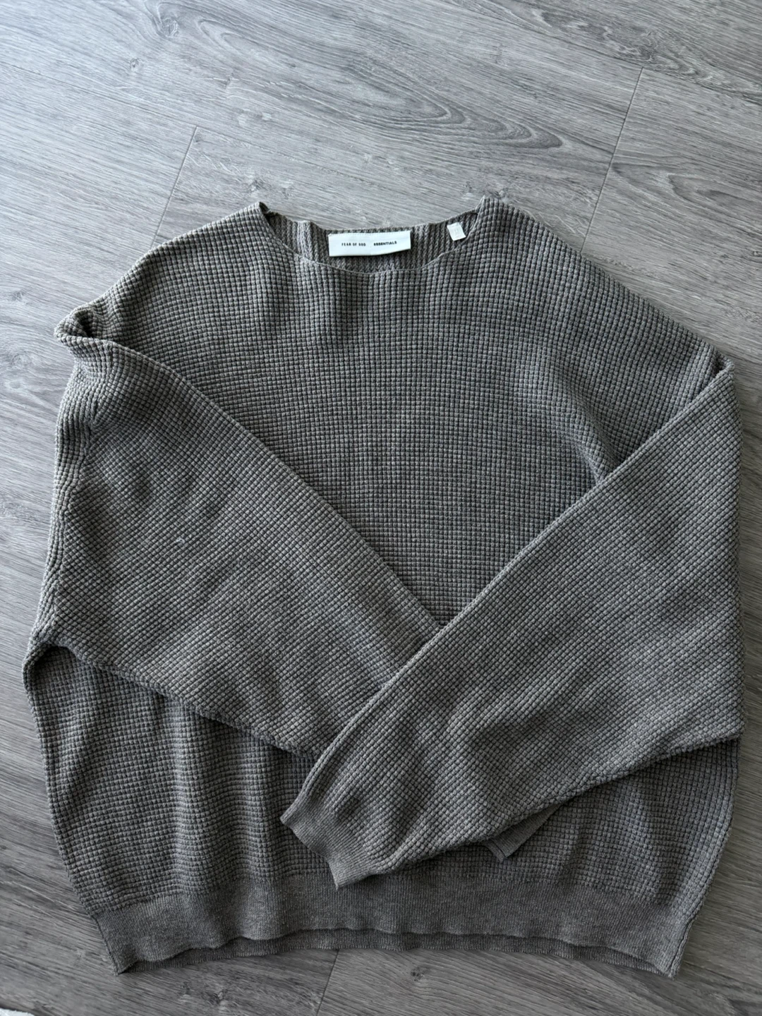Fear of God Essentials Waffle Knit Sweater - Size M