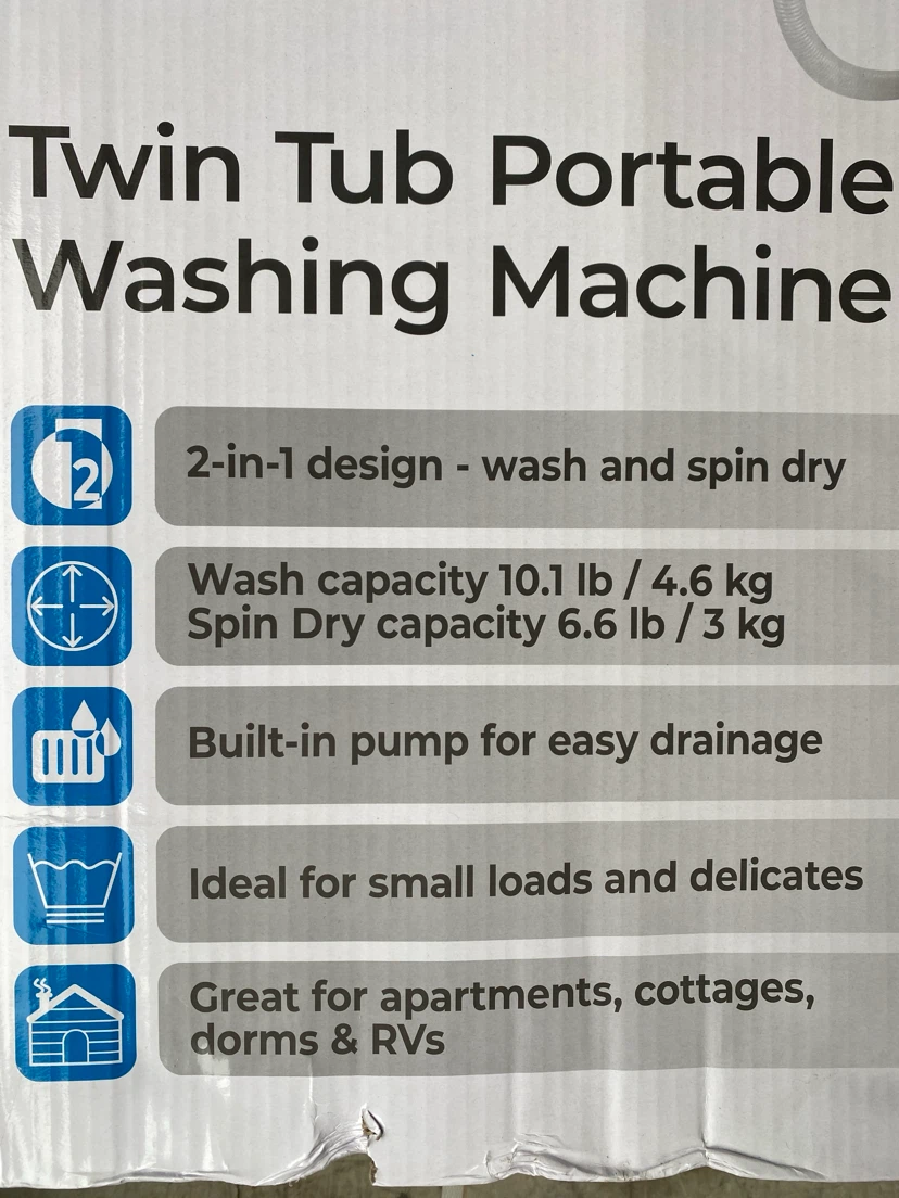 Compact Portable Washer/Spin Dryer - photo 3