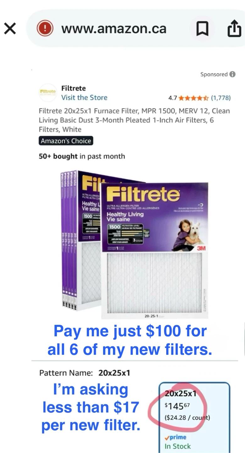 Factory Sealed “Filtrete” 20x25x1  Filters - photo 2