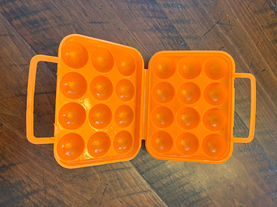 Orange 12 Egg Holder Case - photo 2
