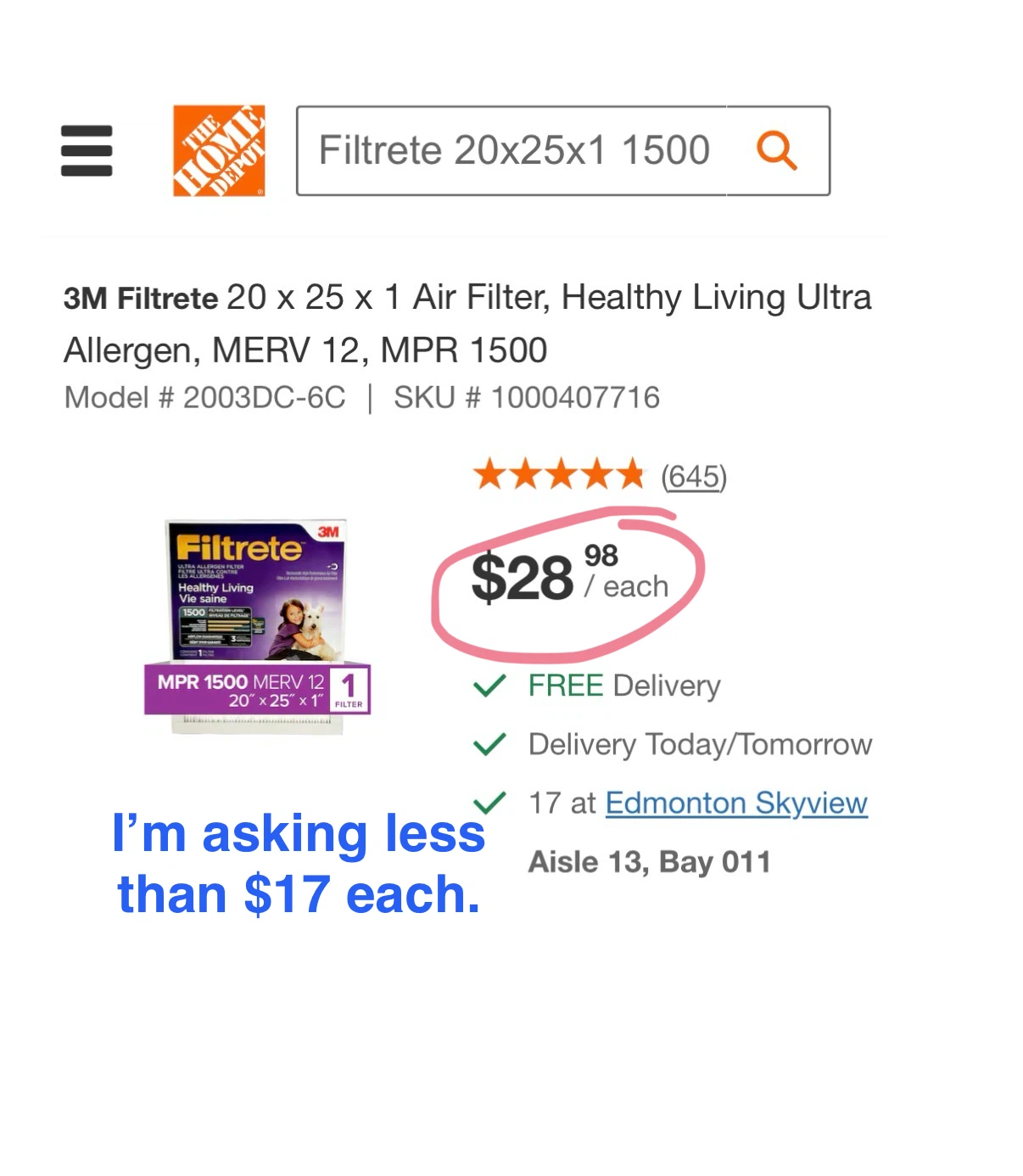 Factory Sealed “Filtrete” 20x25x1  Filters - photo 4