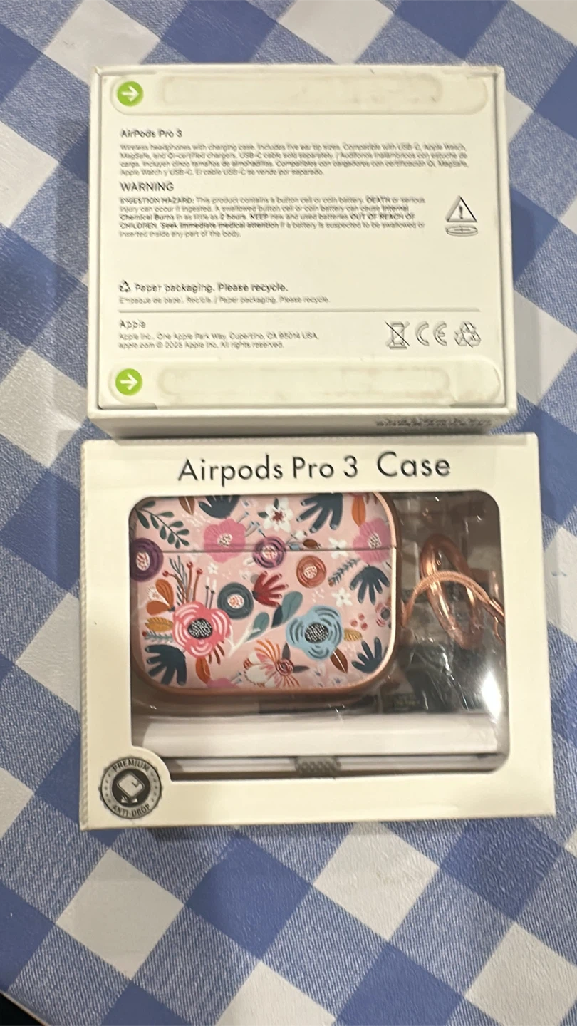 Airpods Pro 3 Case with floral design - photo 3