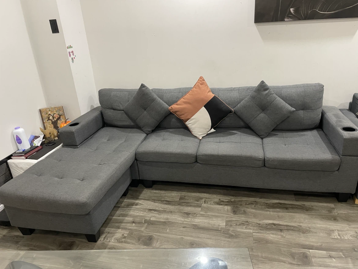 Grey Sectional Sofa - photo 3