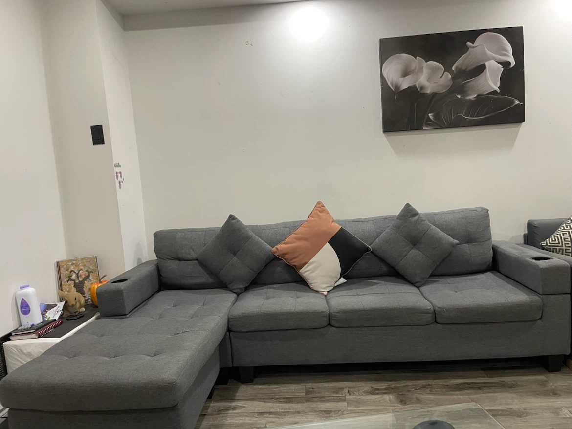 Grey Sectional Sofa - photo 4
