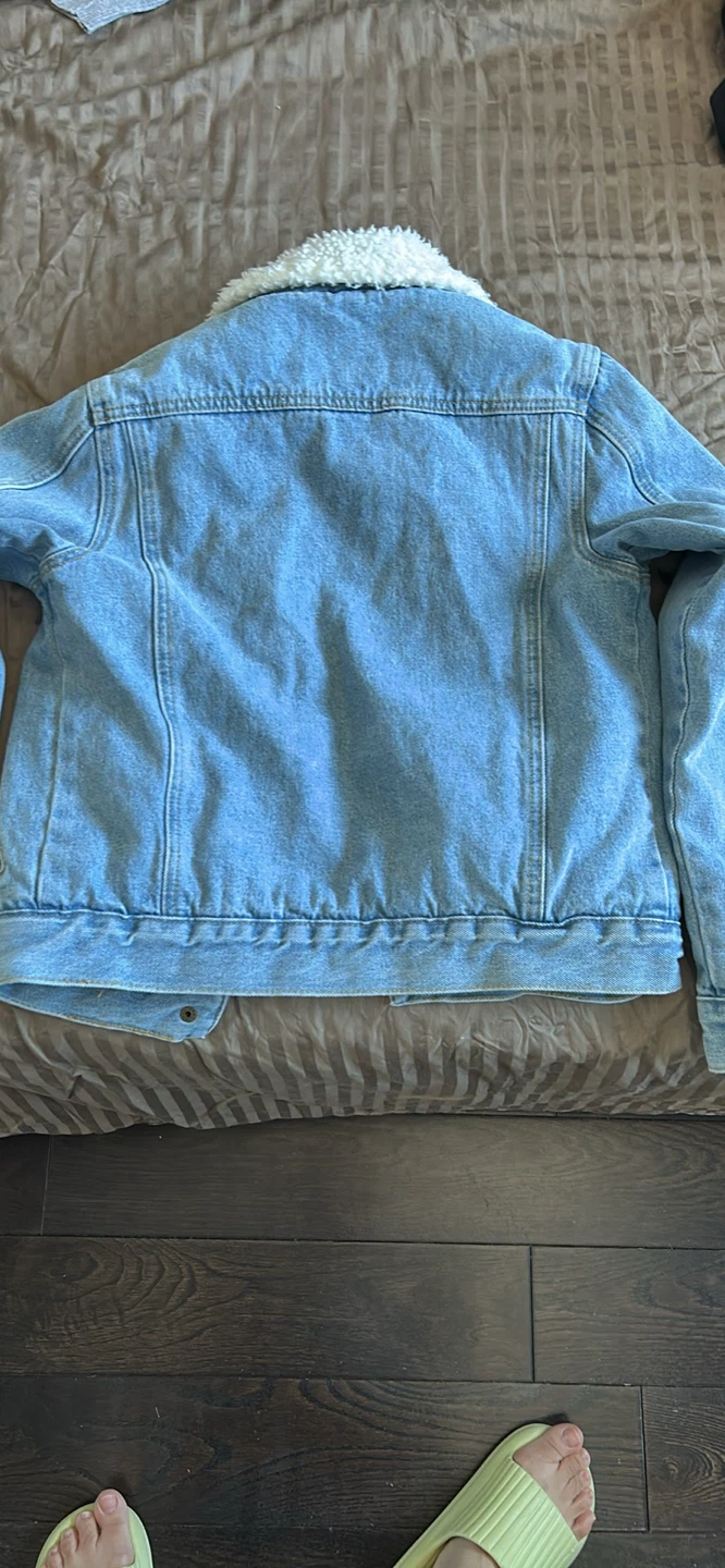 Fleece lined jean jacket - photo 2