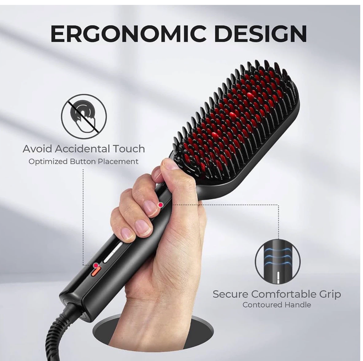 TYMO ionic plus Hair Straightener Brush - 16 Temps - photo 5
