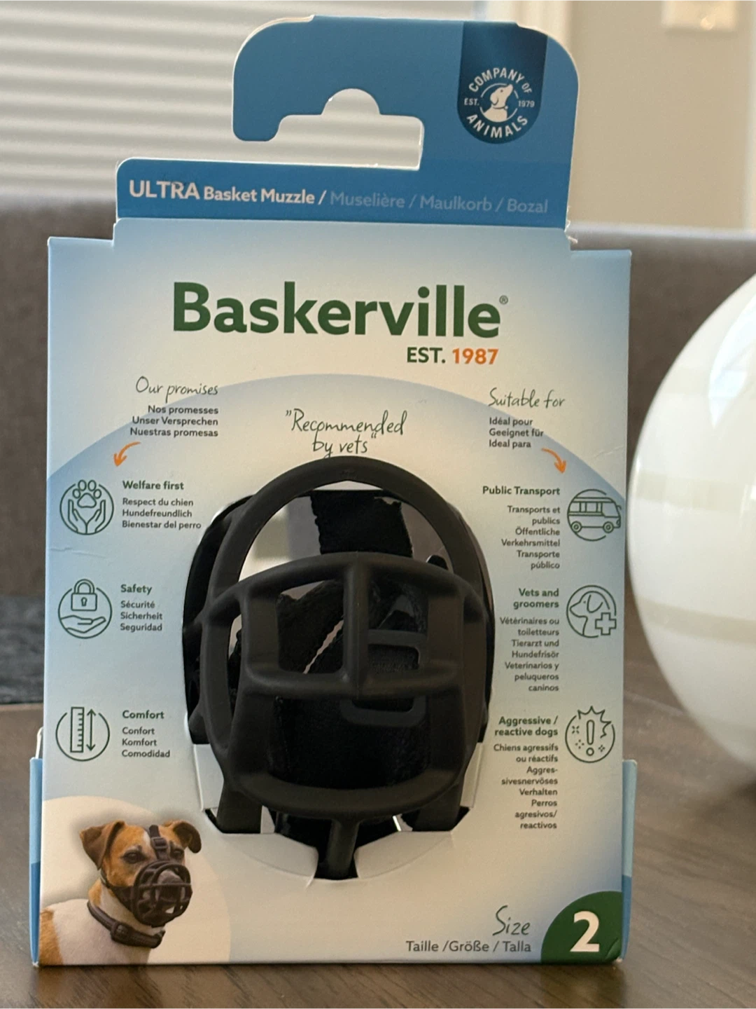 Baskerville Ultra Dog Muzzle Size 2 (brand new)