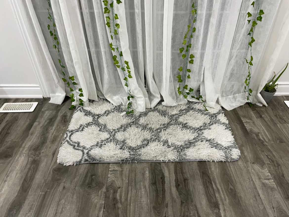 Fluffy Shag Rug with Geometric Pattern - photo 2
