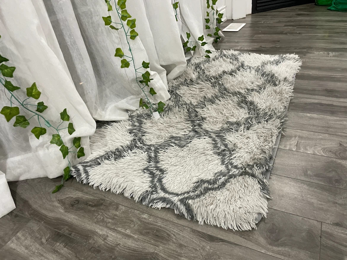 Fluffy Shag Rug with Geometric Pattern - photo 4