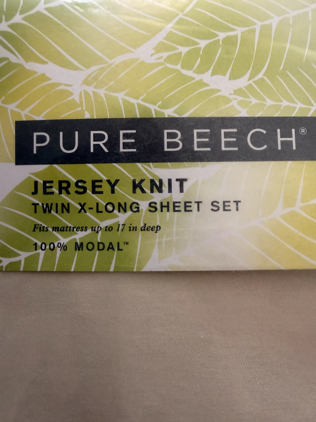 Unused- Pure Beech Jersey Knit Twin X-Long Sheet Set - photo 2