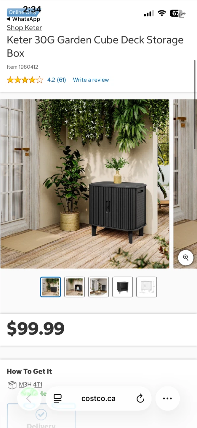 Keter 30G Cube Deck Storage Box for Garden - photo 4