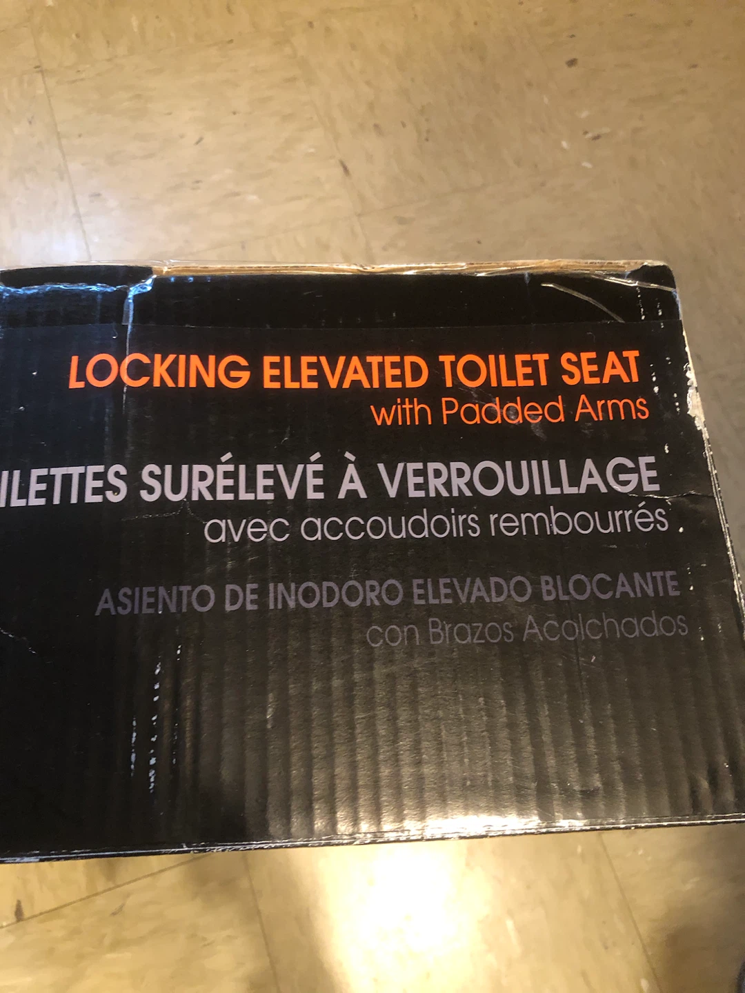 Brand NEW Locking Elevated Toilet Seat with Padded Arms - photo 2