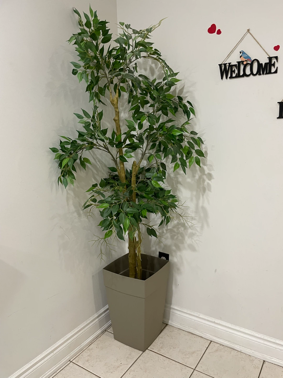 Artificial Ficus Tree in Pot