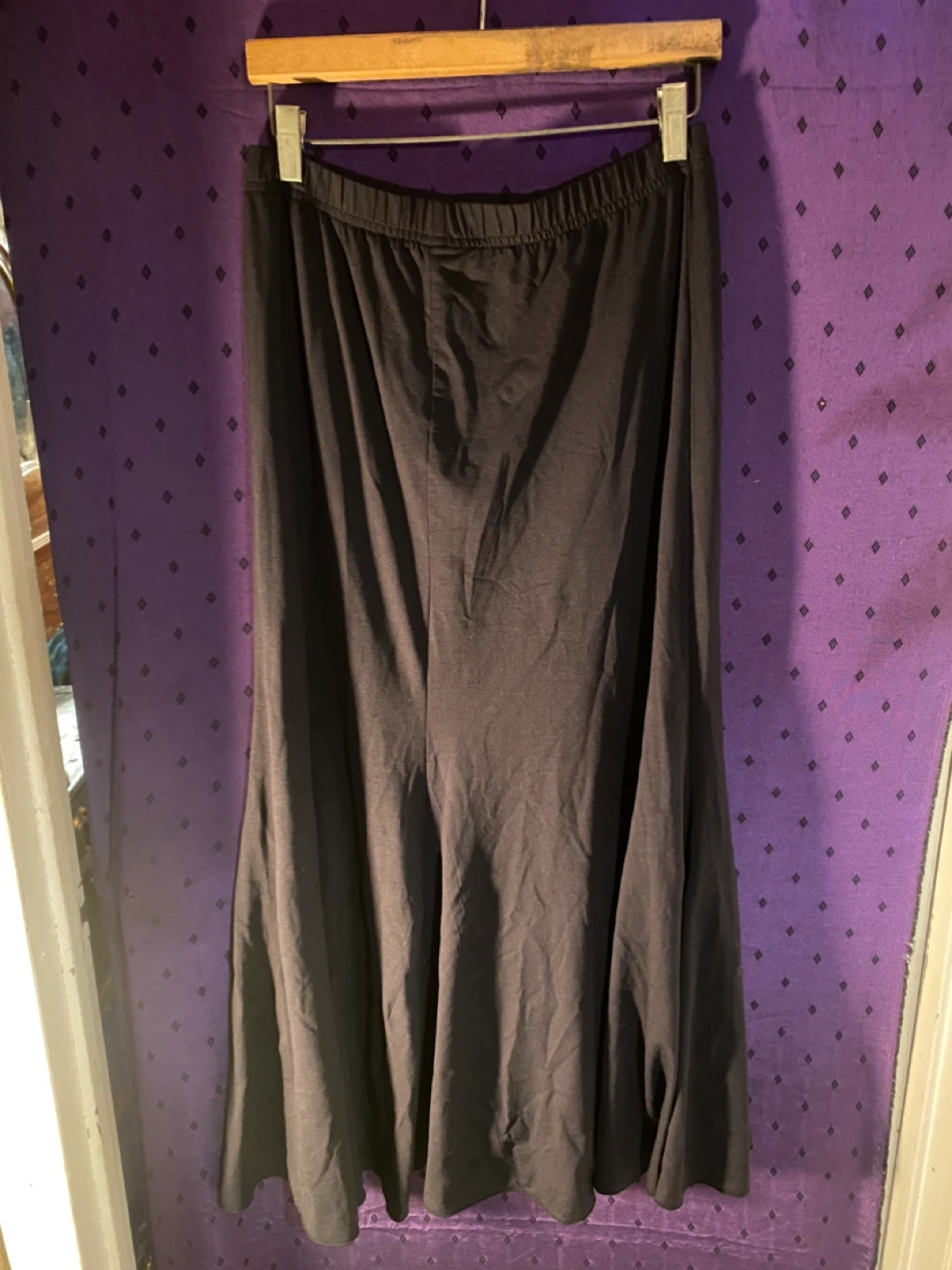 Black Maxi Skirt - Size Medium
