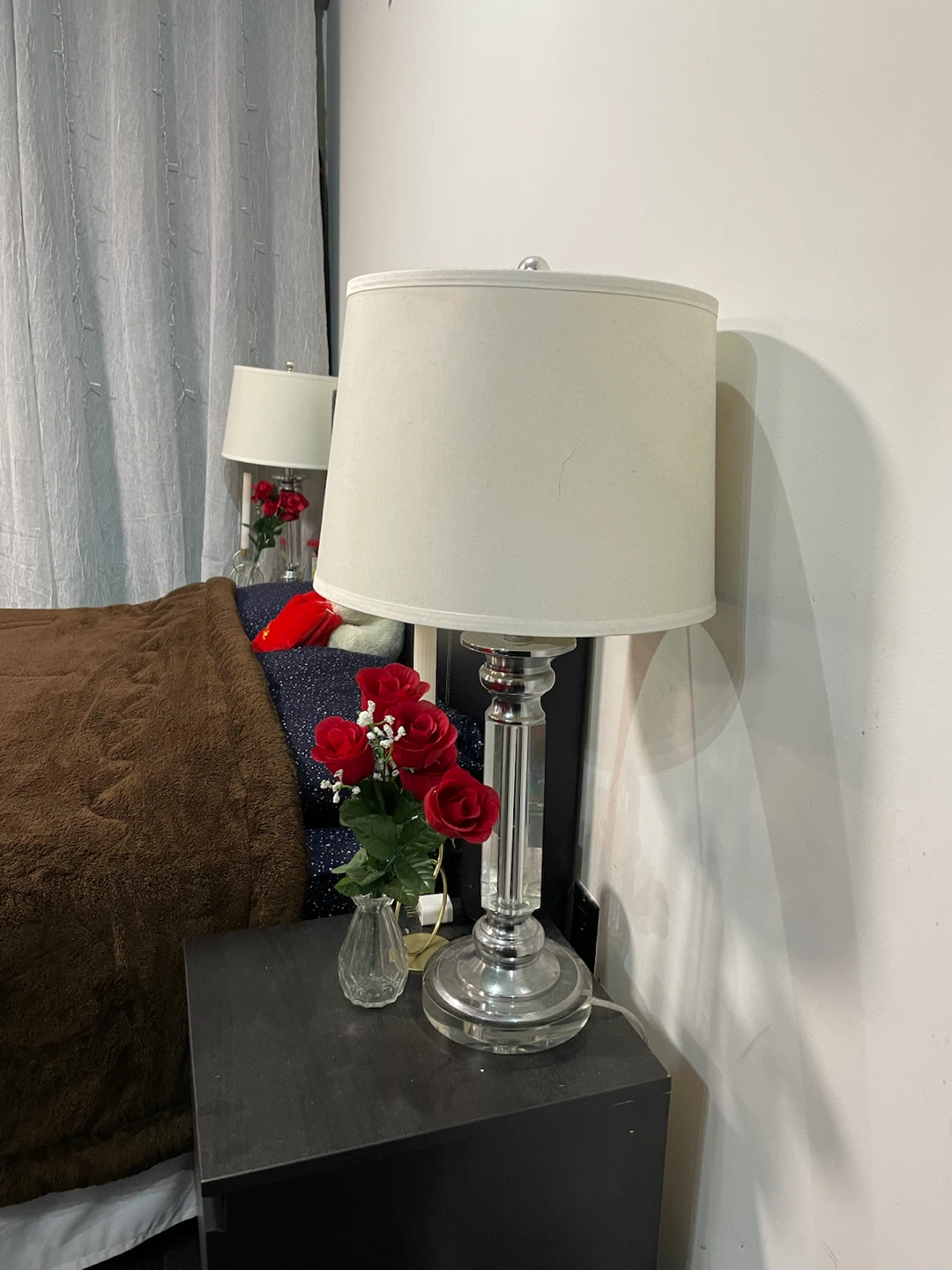 Crystal Column Table Lamp