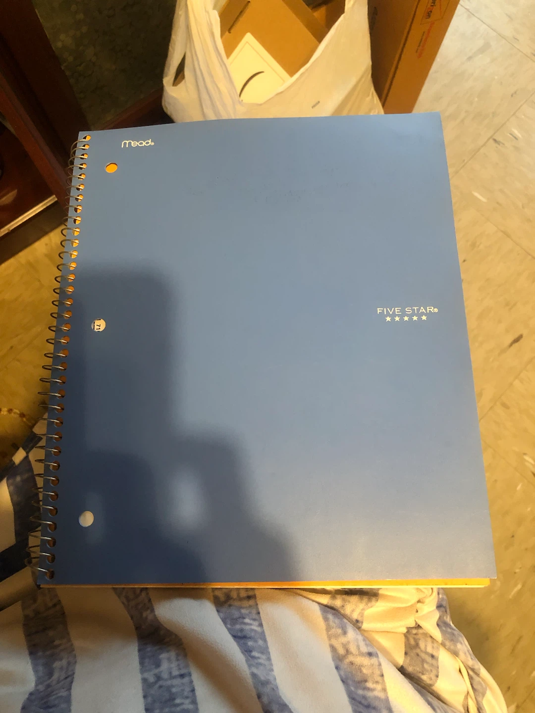 Mead Five Star Blue Notebook