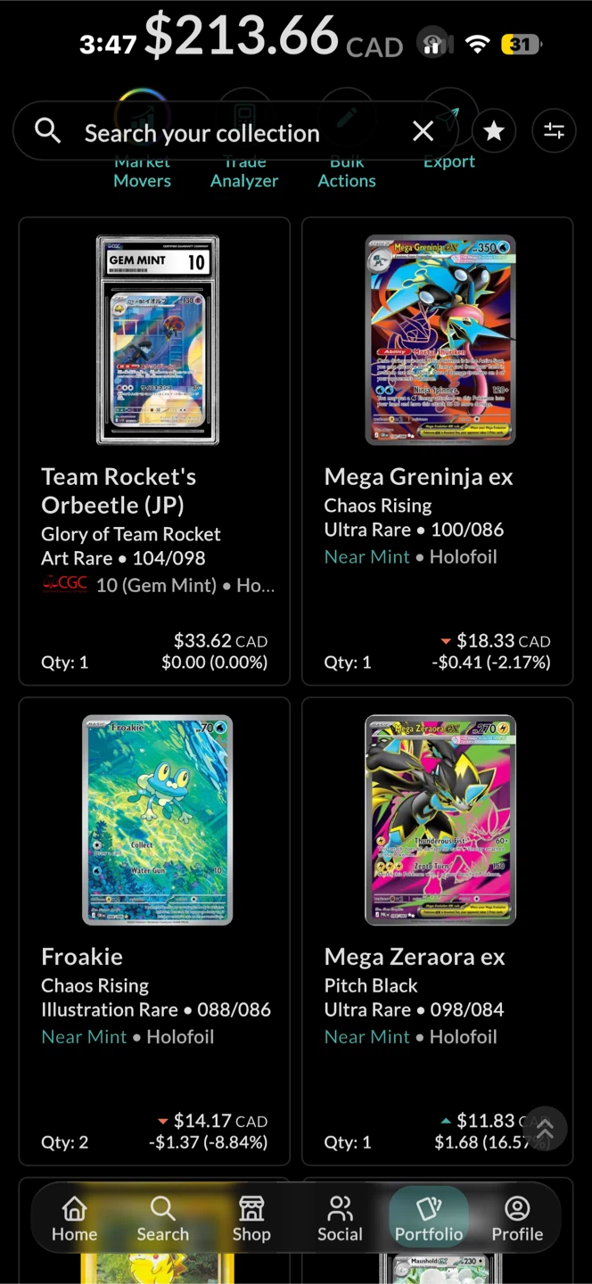 Team Rocket's Orbeetle (JP) CGC 10 Gem Mint Trading Card