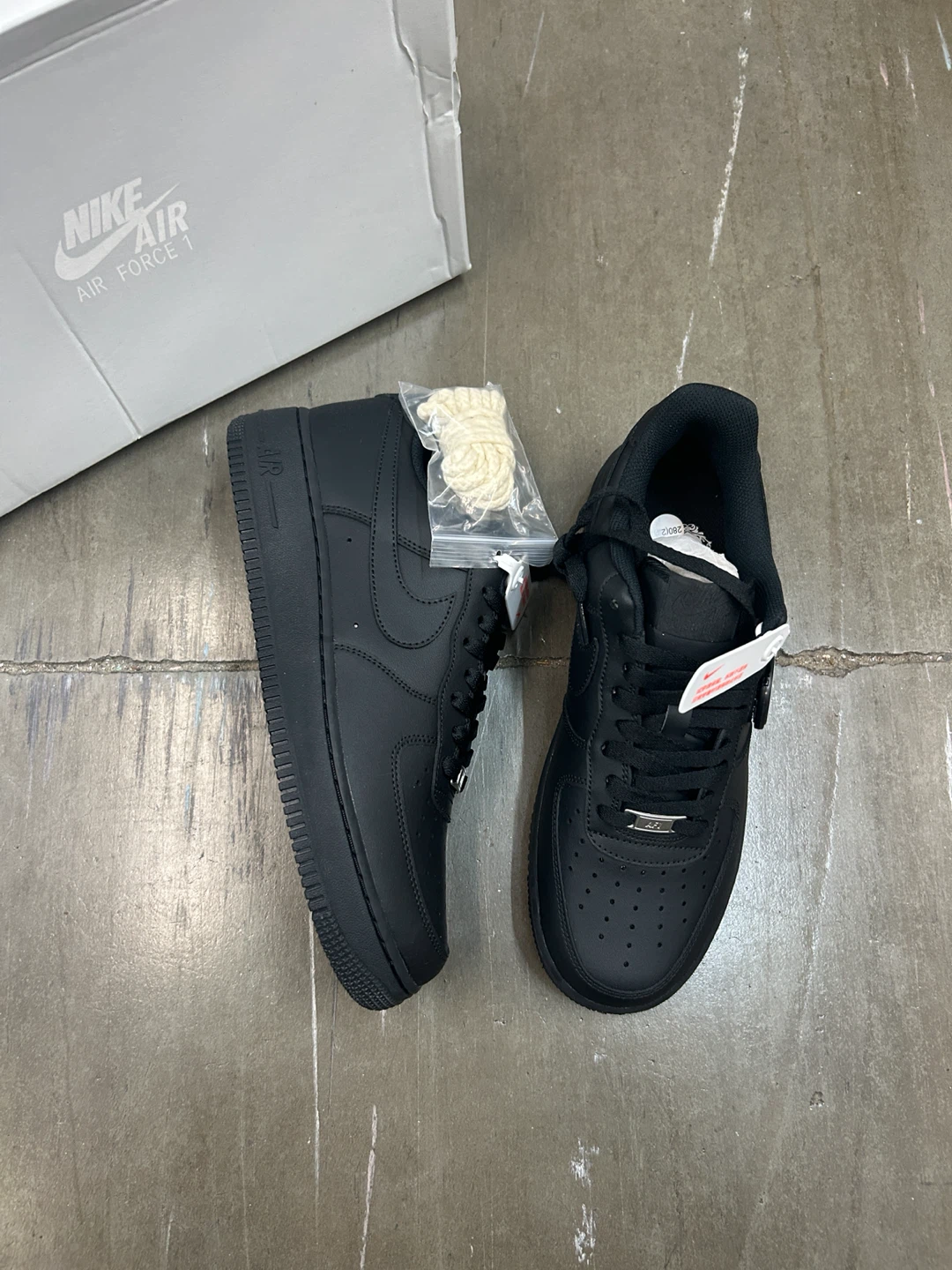 Nike Air Force 1 Black Men's Shoes - photo 2