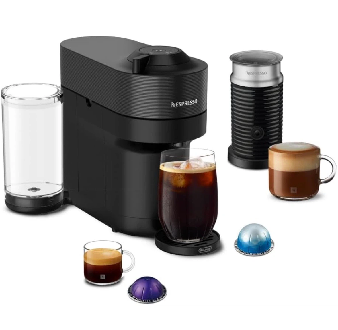 Nespresso VertuoPlus Coffee and Espresso Maker with Milk Frother