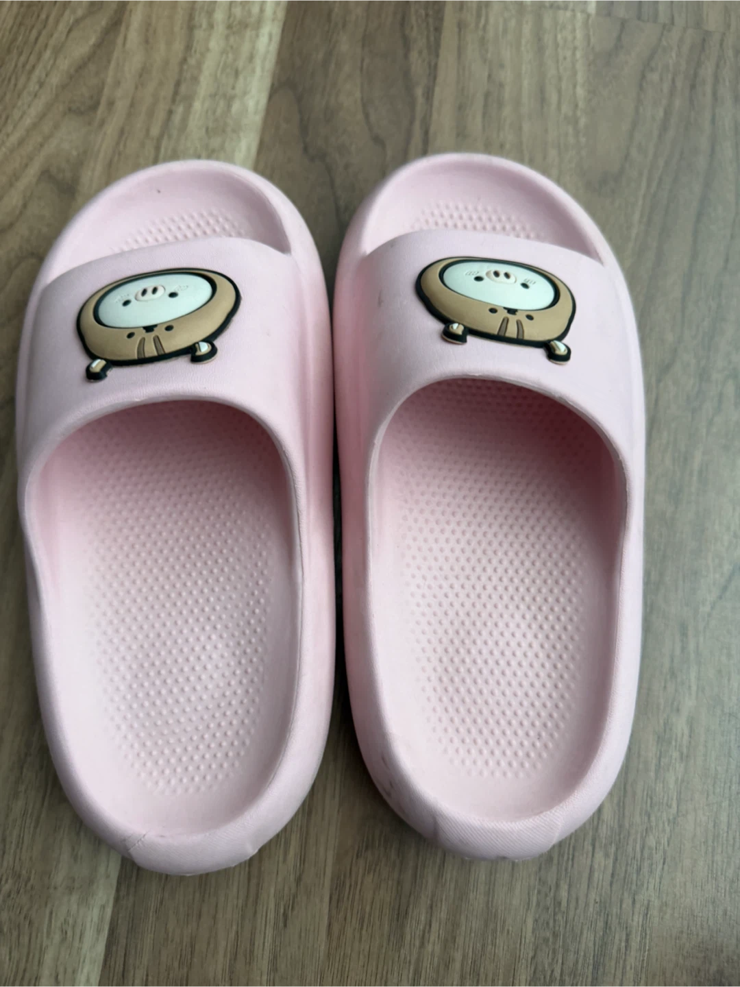 Pink Slides with Cartoon Pig Sizes J1