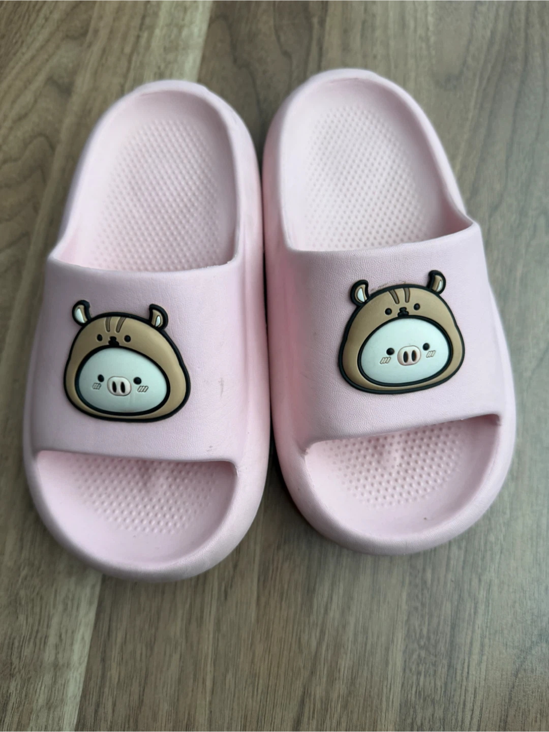 Pink Slides with Cartoon Pig Sizes J1 - photo 2