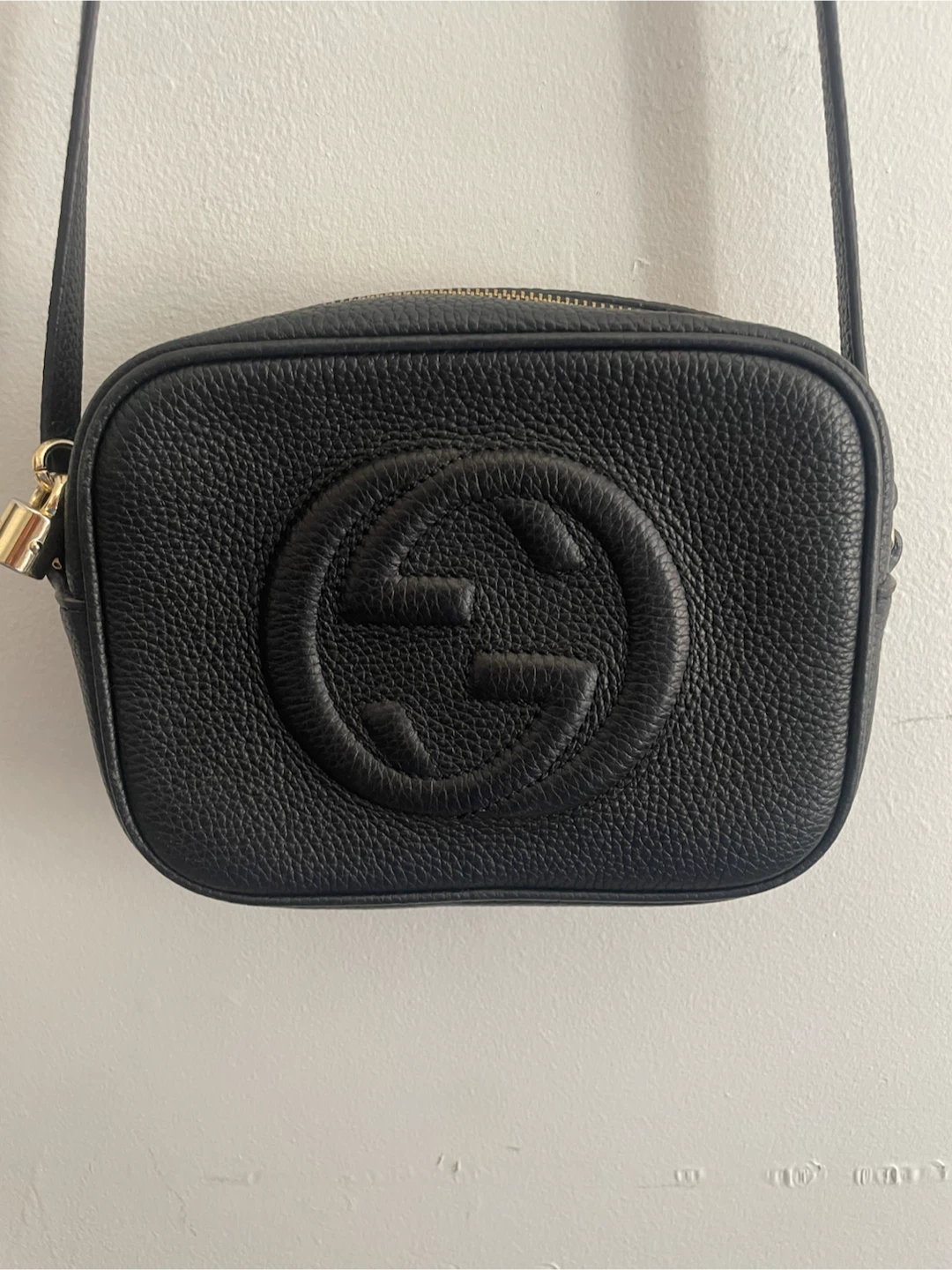 Gucci Black Leather Camera Bag