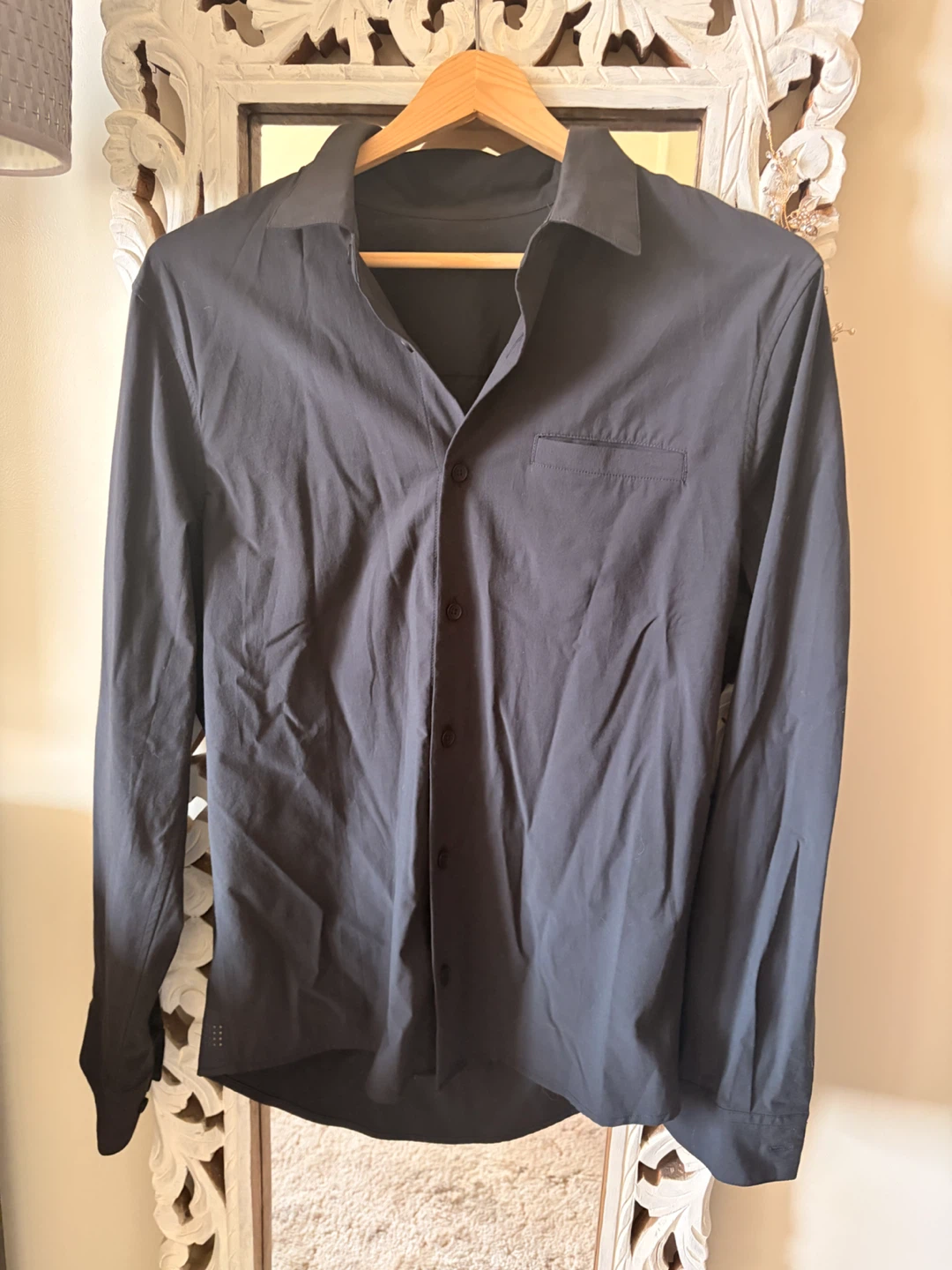 Lululemon Black Button-Up Shirt