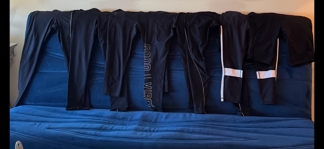 Bundle of 6 Black Activewear Leggings