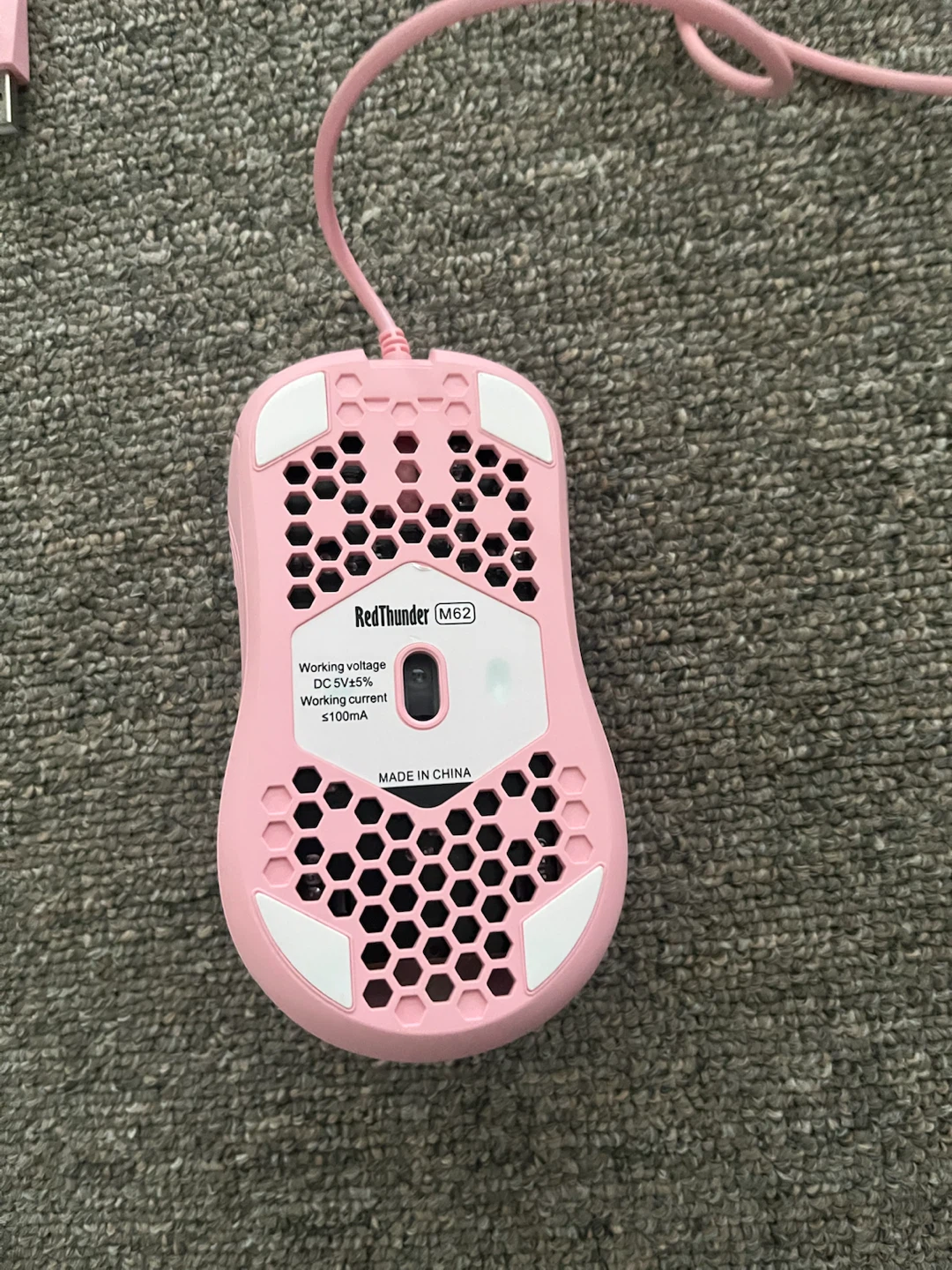 Souris de jeu RedThunder M62 rose - photo 2