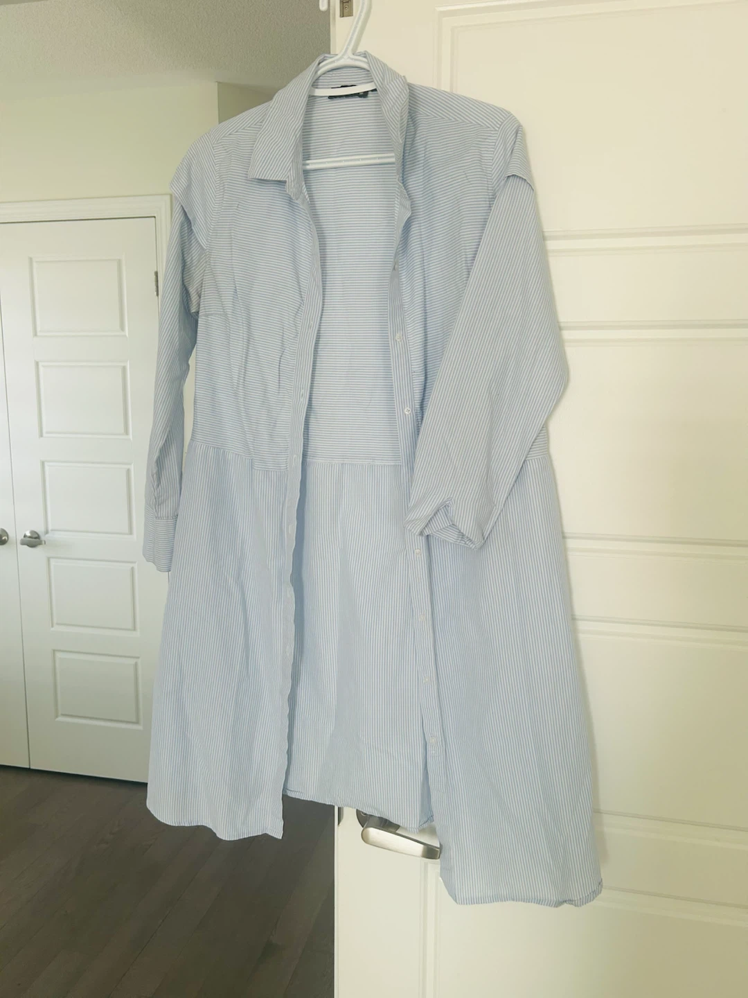 URBAN STUDIO Striped Button-Up Shirt Dress - Size M - photo 3