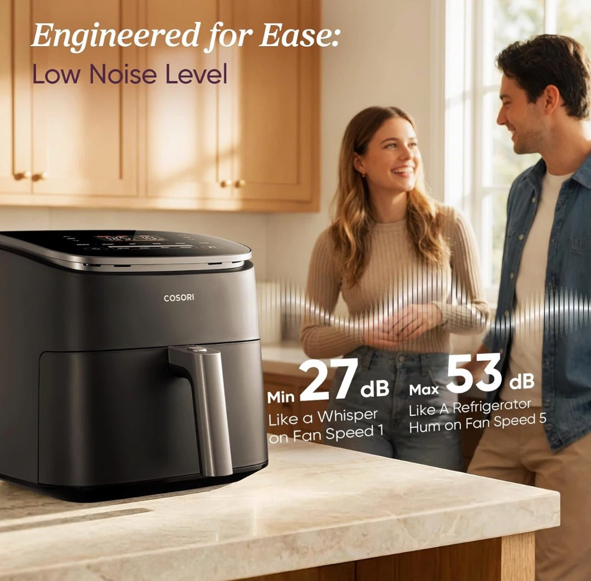 COSORI Air Fryer - 9 Functions, 5 Fan Speeds, 90-450°F - photo 3